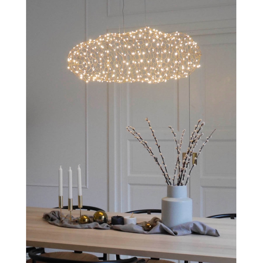 ByRydens - LED Chandelier on a string HAYDEN LED/15W/230V gold