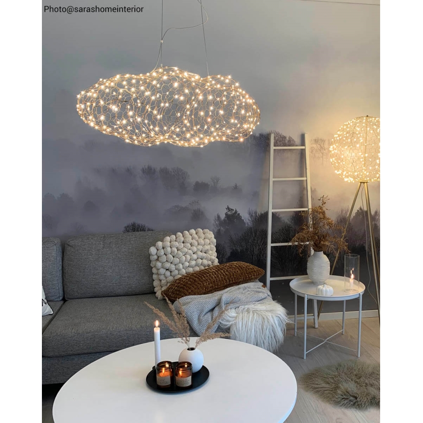 ByRydens - LED Chandelier on a string HAYDEN LED/15W/230V gold