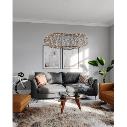 ByRydens - LED Chandelier on a string HAYDEN LED/20W/230V black