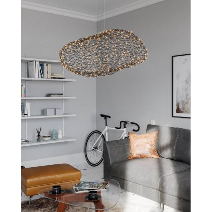 ByRydens - LED Chandelier on a string HAYDEN LED/20W/230V black