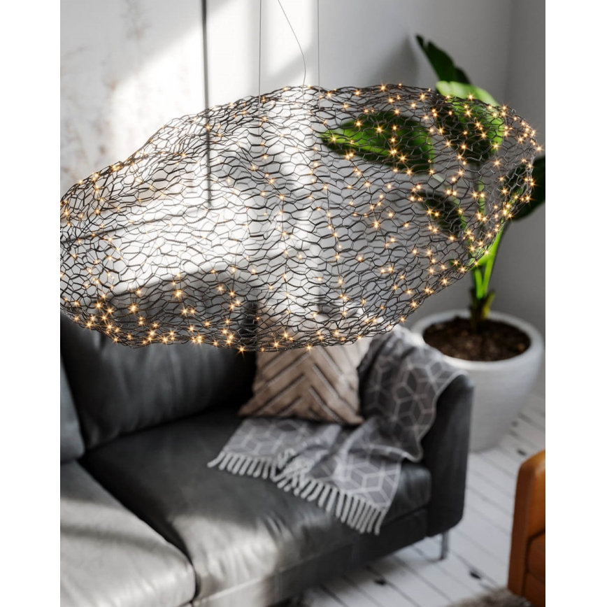 ByRydens - LED Chandelier on a string HAYDEN LED/20W/230V black