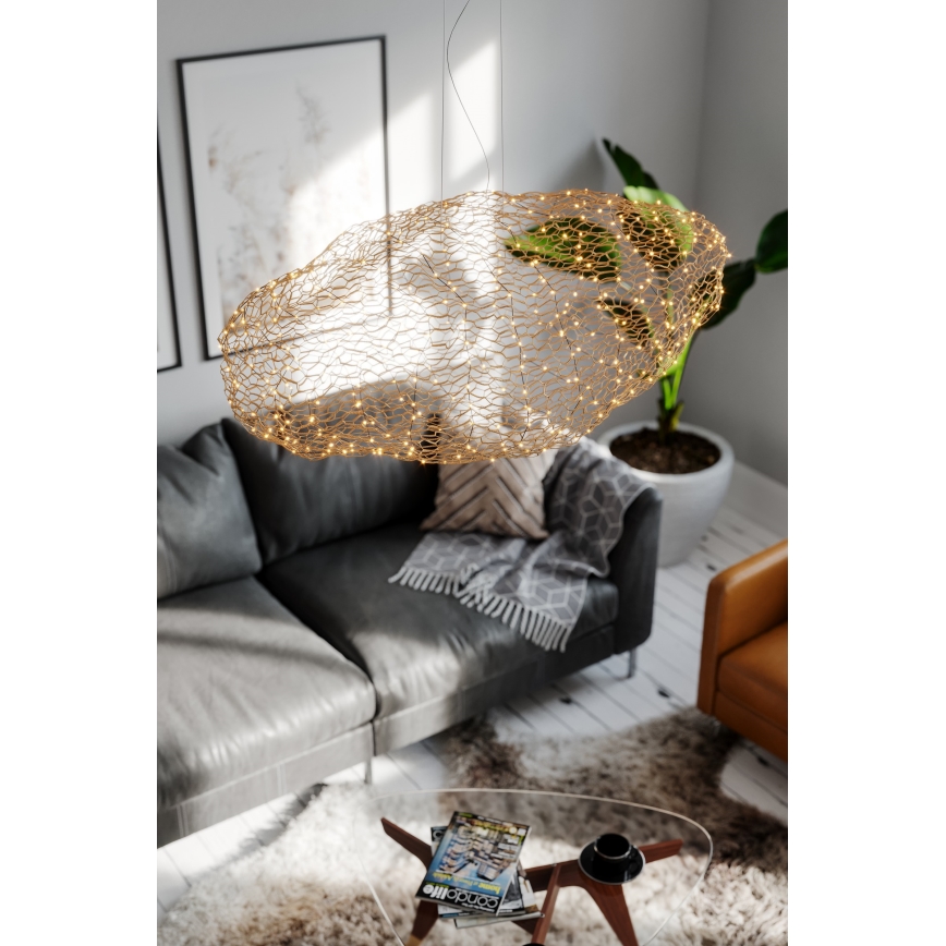 ByRydens - LED Chandelier on a string HAYDEN LED/20W/230V gold