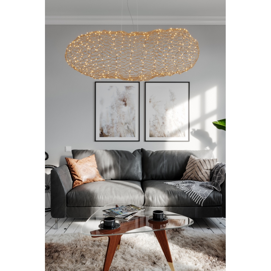 ByRydens - LED Chandelier on a string HAYDEN LED/20W/230V gold