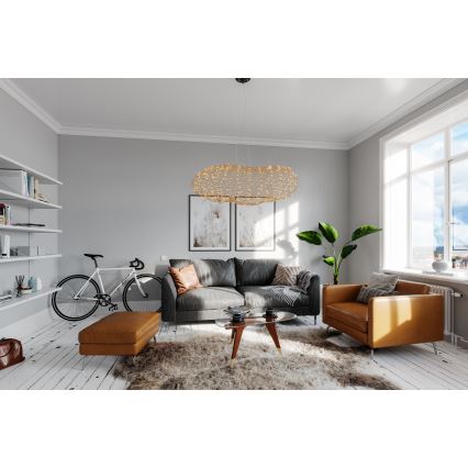 ByRydens - LED Chandelier on a string HAYDEN LED/20W/230V gold
