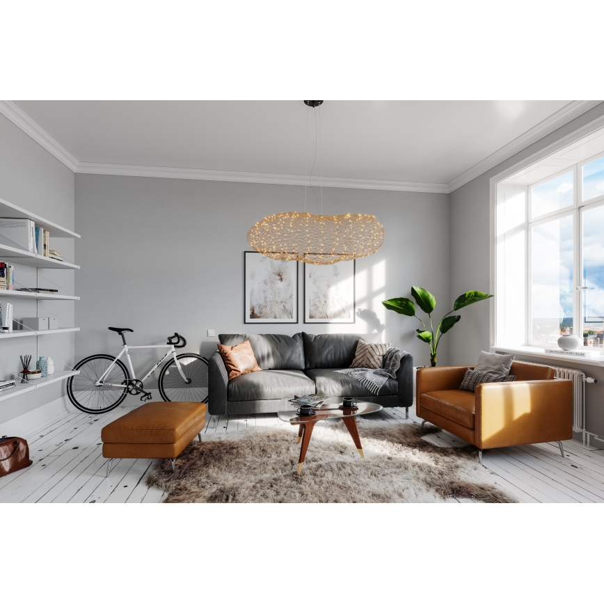 ByRydens - LED Chandelier on a string HAYDEN LED/20W/230V gold