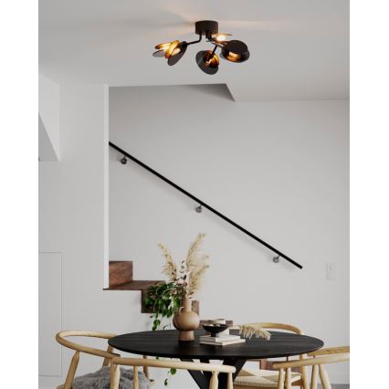 ByRydens - Surface-mounted chandelier TURNO 6xG9/4W/230V gold/black