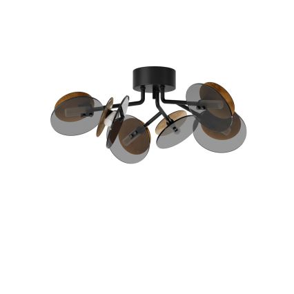 ByRydens - Surface-mounted chandelier TURNO 6xG9/4W/230V gold/black