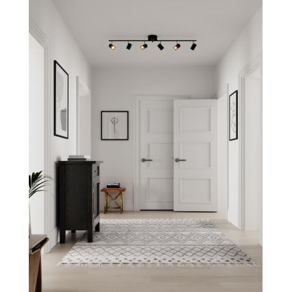 ByRydens - Spotlight CORRECT 6xGU10/7W/230V black d. 30 cm