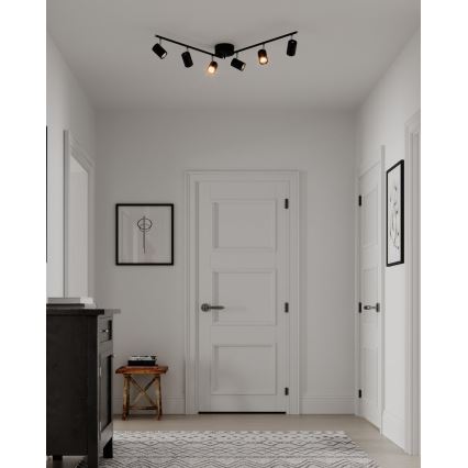 ByRydens - Spotlight CORRECT 6xGU10/7W/230V black d. 30 cm