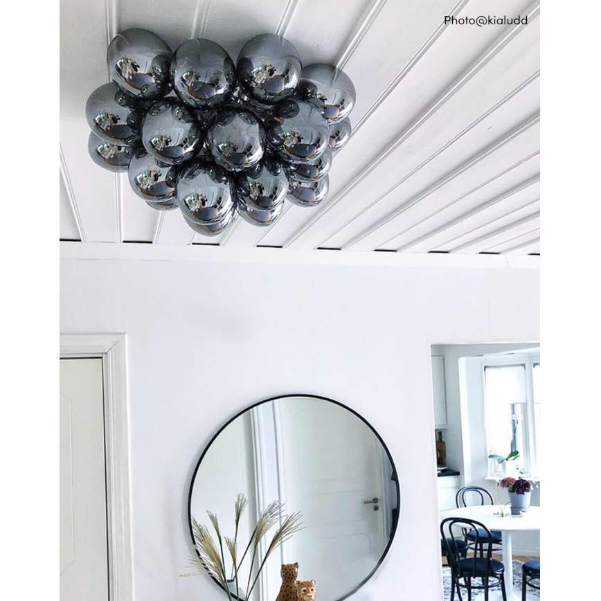 ByRydens - Ceiling light GROSS 6xG9/5W/230V smoky/black d. 50 cm