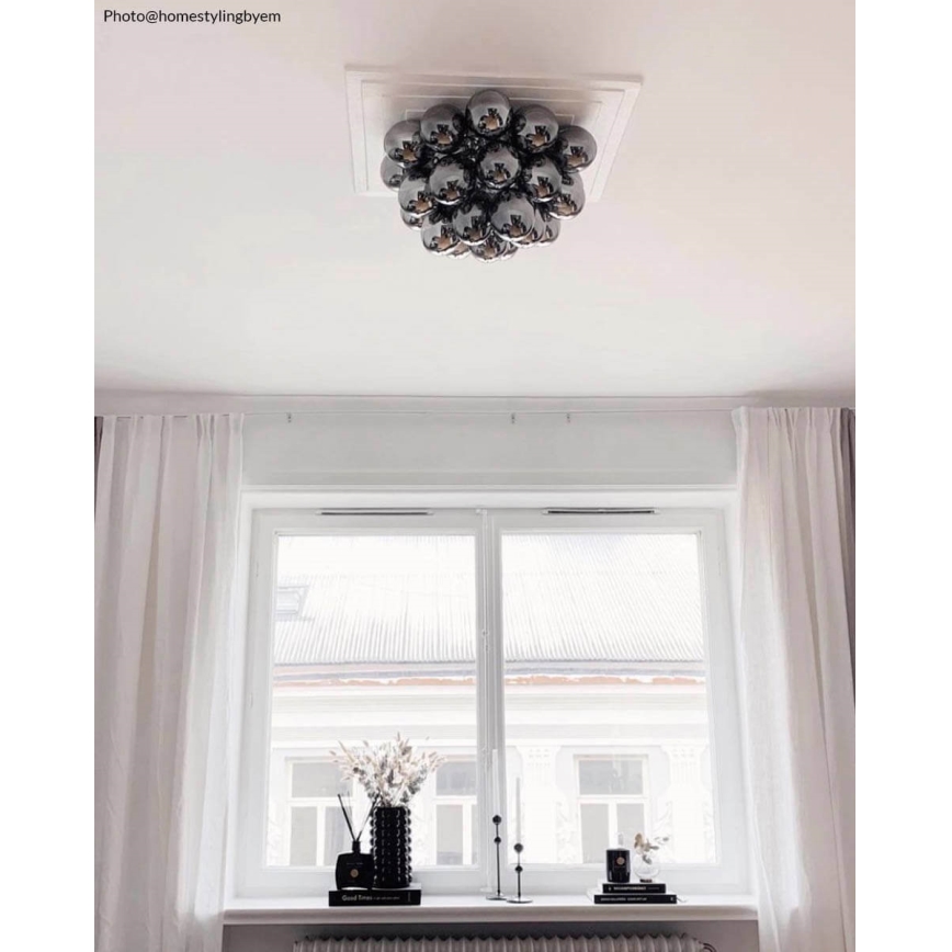 ByRydens - Ceiling light GROSS 6xG9/5W/230V smoky/black d. 50 cm