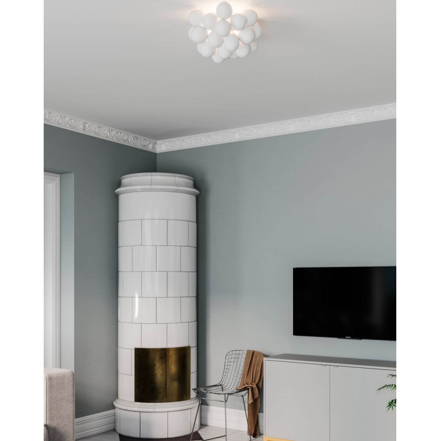ByRydens - Ceiling light GROSS 6xG9/5W/230V white d. 50 cm