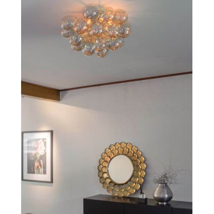ByRydens - Ceiling light GROSS 6xG9/5W/230V smoky/brown d. 50 cm