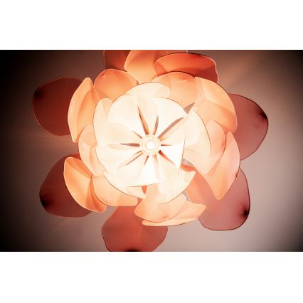 ByRydens - Chandelier on a string LOU LOU 1xE27/5W/230V pink d. 80 cm