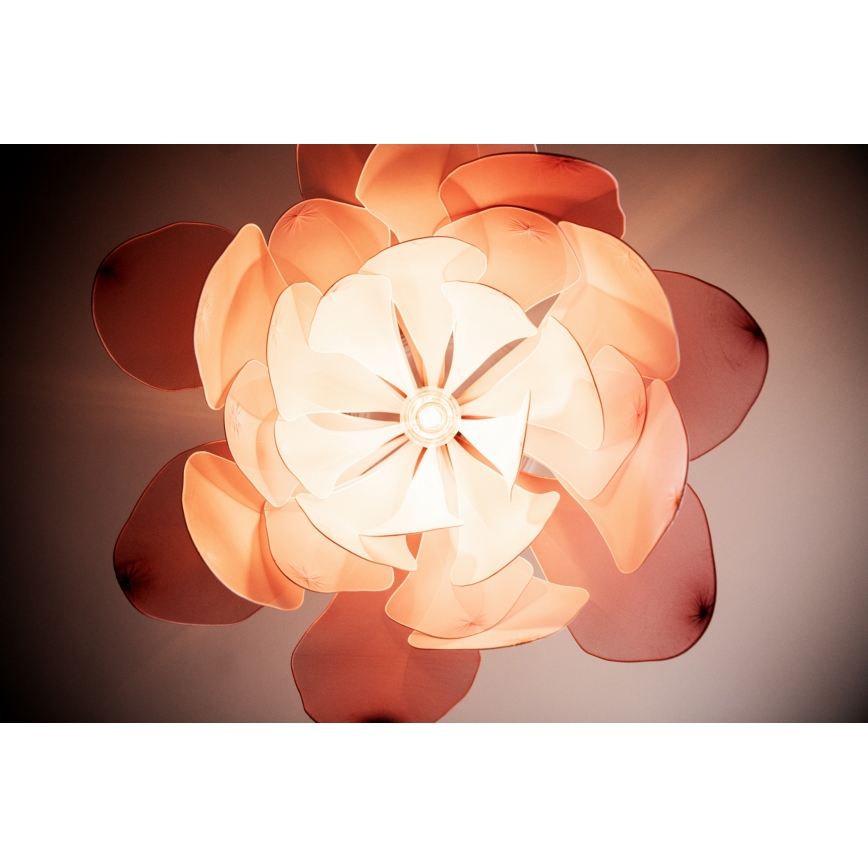 ByRydens - Chandelier on a string LOU LOU 1xE27/5W/230V pink d. 80 cm