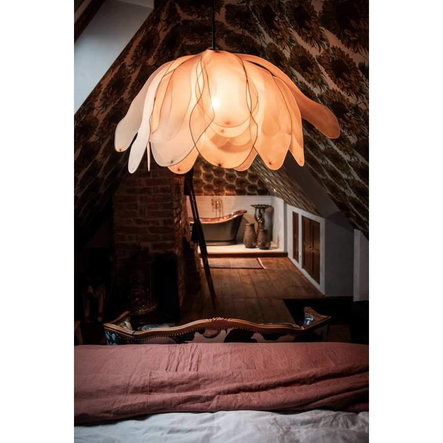 ByRydens - Chandelier on a string LOU LOU 1xE27/5W/230V beige d. 80 cm
