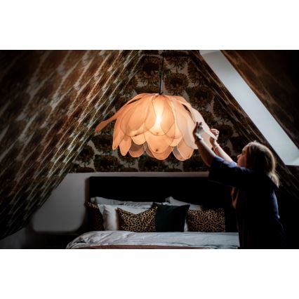 ByRydens - Chandelier on a string LOU LOU 1xE27/5W/230V beige d. 80 cm