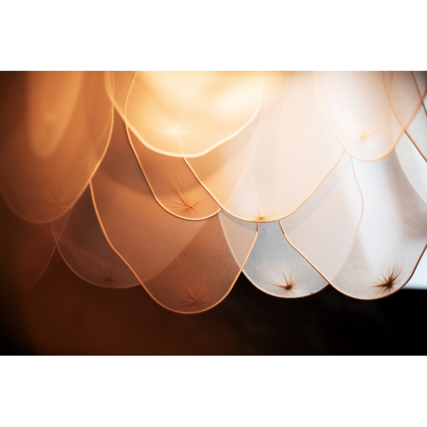 ByRydens - Chandelier on a string LOU LOU 1xE27/5W/230V beige d. 80 cm