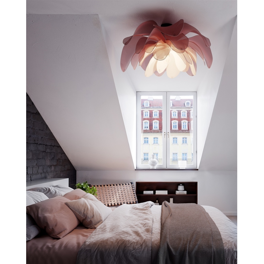 ByRydens - Flush-Mount Chandelier LOU LOU 1xE27/8W/230V Pink