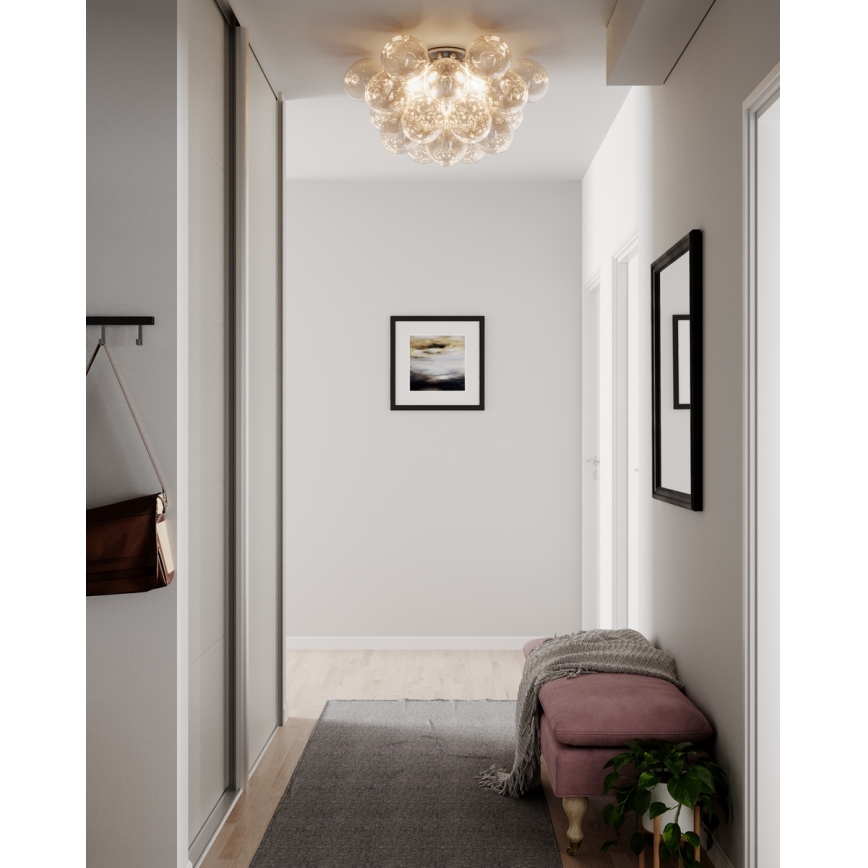 ByRydens - GROSS ceiling light 6xG9/8W/230V smoked/brown Ø 70 cm