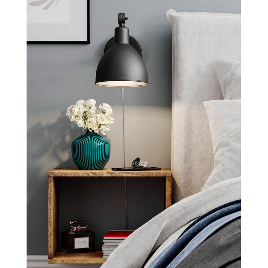 ByRydens - Wall lamp BAZAAR MINI 1xE27/5W/230V black
