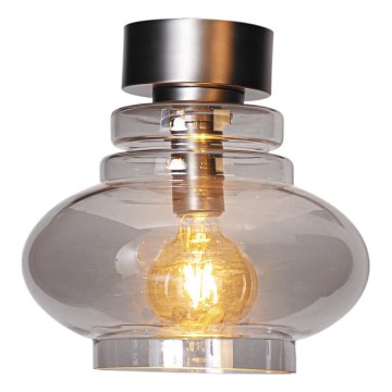 ByRydens - Ceiling light DOLORES 1xE27/5W/230V Ø 30 cm grey/smoked