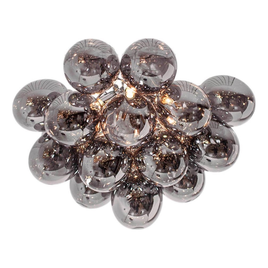 ByRydens - Ceiling light GROSS 6xG9/5W/230V smoky/black d. 50 cm