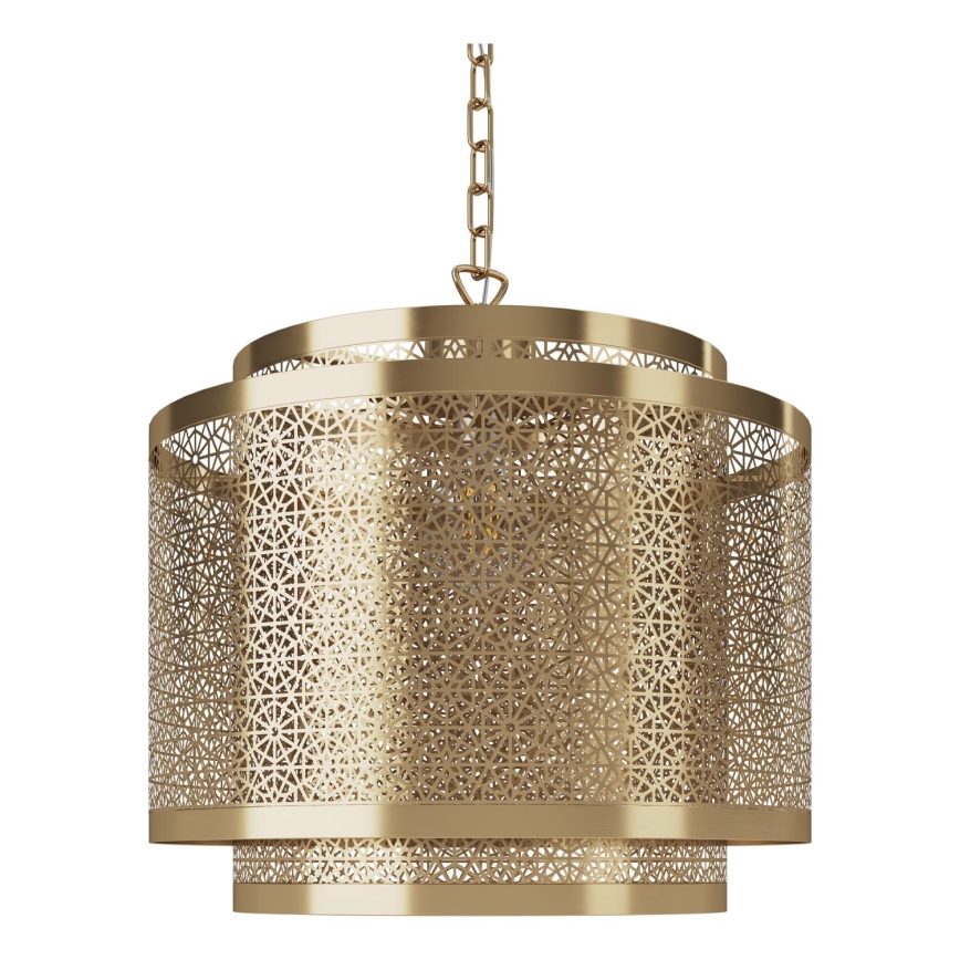 ByRydens - Chandelier on a chain HERMINE 1xE27/5W/230V brass d. 34 cm