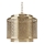 ByRydens - Chandelier on a chain HERMINE 1xE27/5W/230V brass d. 34 cm