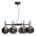 ByRydens - Chandelier on a string BOYLE 8xE27/5W/230V smoky/black d. 83 cm