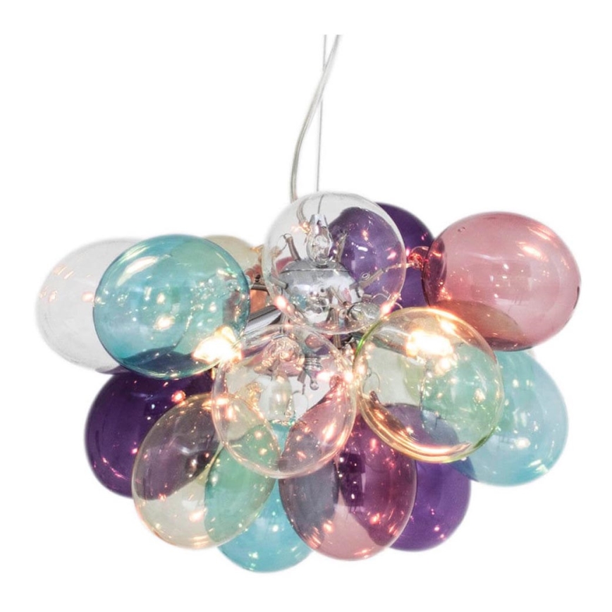 ByRydens - Chandelier on a string GROSS 3xG9/5W/230V colorful d. 30 cm