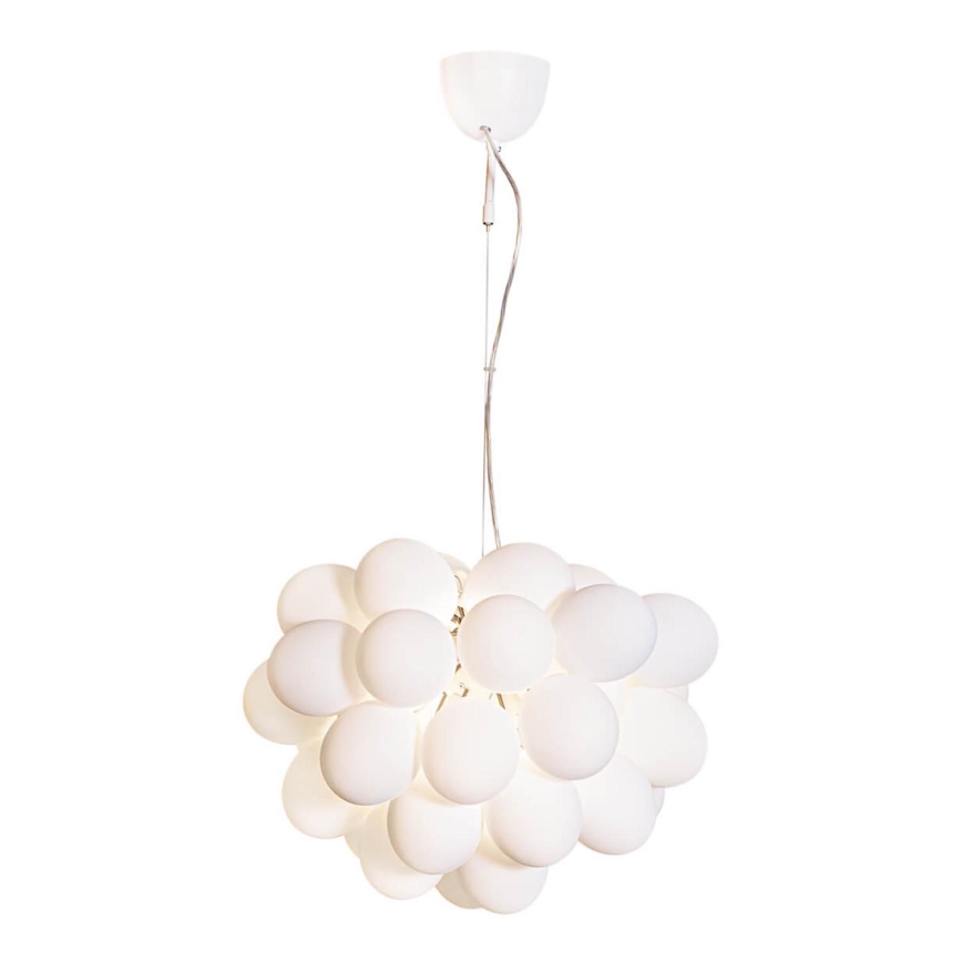 ByRydens - Chandelier on a string GROSS 8xG9/4W/230V white d. 50 cm