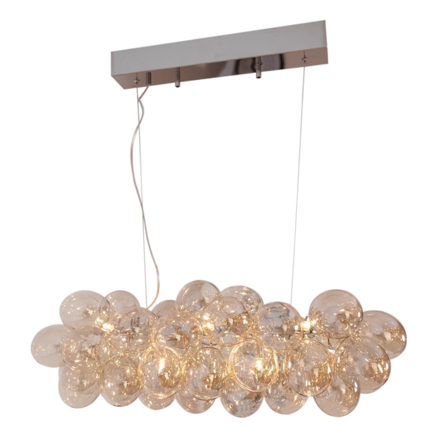 ByRydens - Chandelier on a string GROSS BAR 8xG9/4W/230V smoky/brown