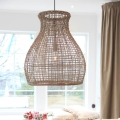 ByRydens - Chandelier on a string SEAGRASS 1xE27/8W/230V beige d. 49 cm