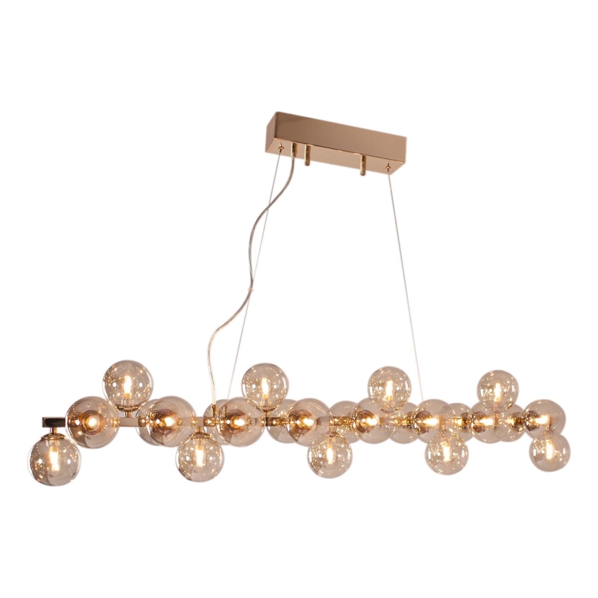 ByRydens - Chandelier on a string SPLENDOR 25xG9/5W/230V smoky/brown