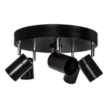 ByRydens - CORRECT spotlight 5xGU10/7W/230V, black, Ø 30 cm