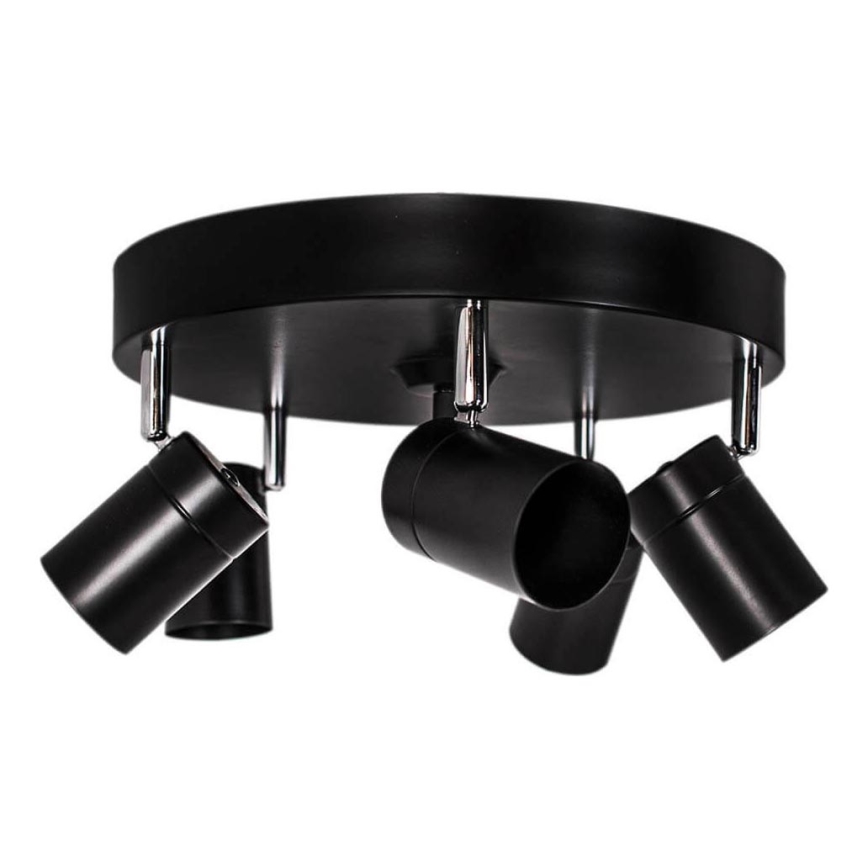 ByRydens - CORRECT spotlight 5xGU10/7W/230V, black, Ø 30 cm