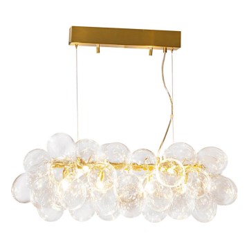ByRydens - GROSS BAR Cable-Suspended Chandelier 8xG9/4W/230V, Clear Glass