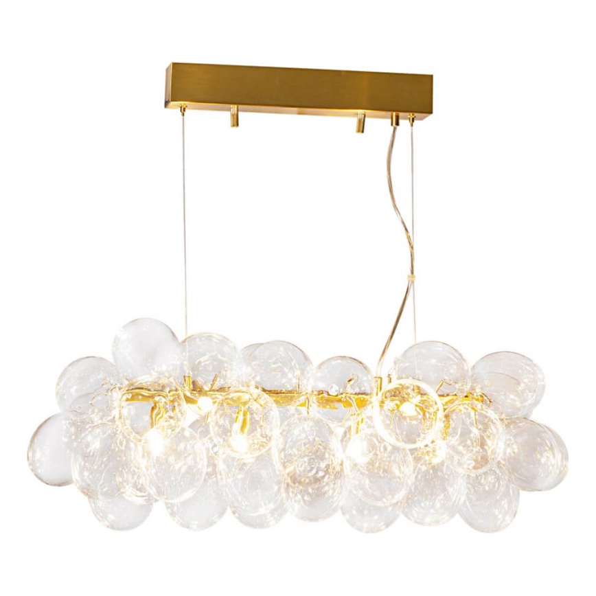 ByRydens - GROSS BAR Cable-Suspended Chandelier 8xG9/4W/230V, Clear Glass
