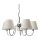 ByRydens - LYNF cable pendant 5xE14/8W/230V glossy chrome/white