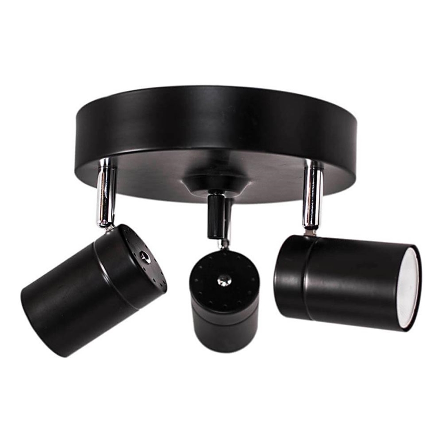 ByRydens - Spotlight CORRECT 3xGU10/7W/230V black d. 20 cm