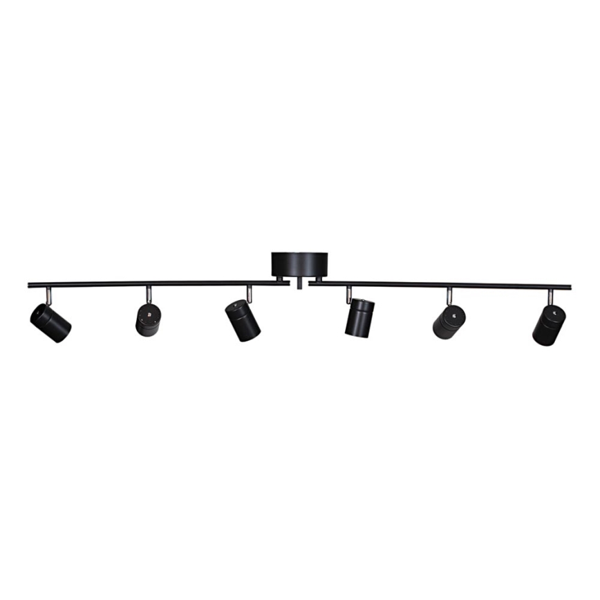 ByRydens - Spotlight CORRECT 6xGU10/7W/230V black d. 30 cm