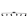 ByRydens - Spotlight CORRECT 6xGU10/7W/230V black d. 30 cm