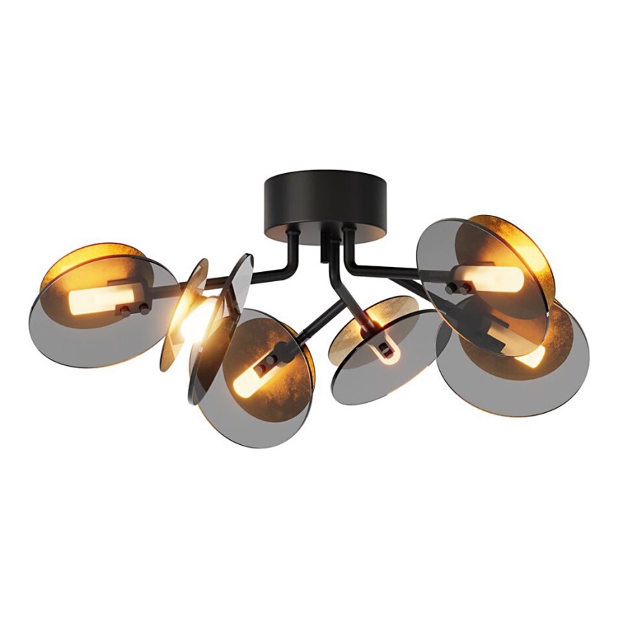 ByRydens - Surface-mounted chandelier TURNO 6xG9/4W/230V gold/black