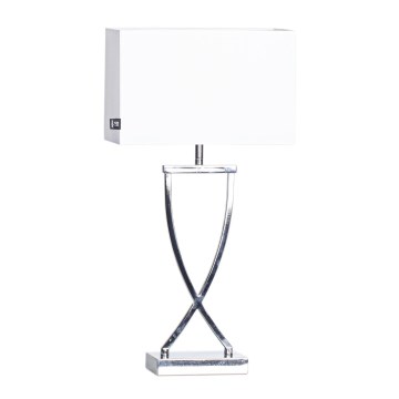 ByRydens - Table lamp OMEGA 1xE27/5W/230V white/shiny chrome