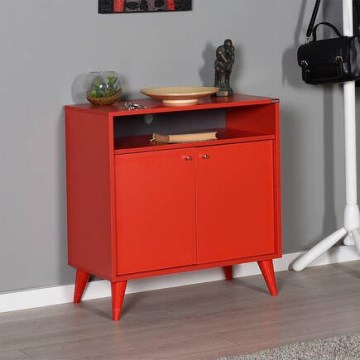 Cabinet 79x73 cm red