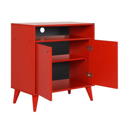 Cabinet 79x73 cm red