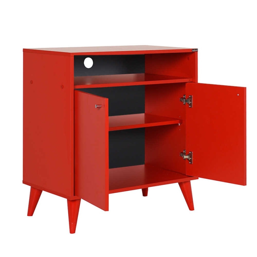 Cabinet 79x73 cm red