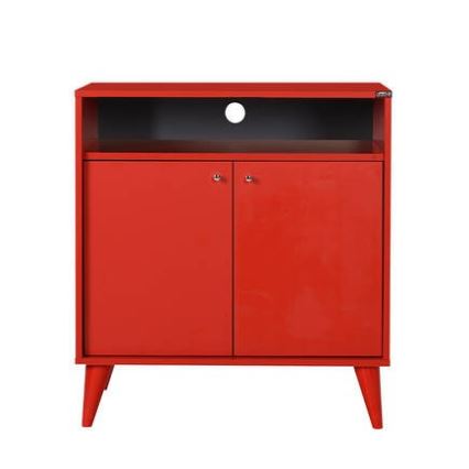 Cabinet 79x73 cm red