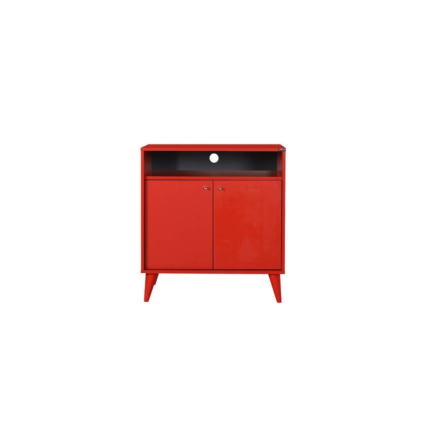 Cabinet 79x73 cm red